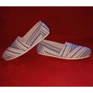 Bobs From Sketchers Slip On Flats Love & Peace Arch Support Women W7.5 Coastal